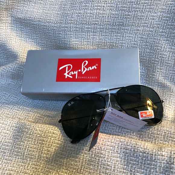 Original Ray Ban Aviators Blk frame - Picture 2 of 6